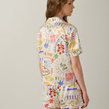 Pasta Club Collection Silk Vacation Shorts Set