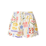 Pasta Club Collection Silk Vacation Shorts Set