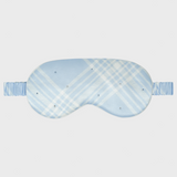 Blue Check Eye Mask