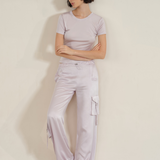 NUDE Silk Cargo Trousers