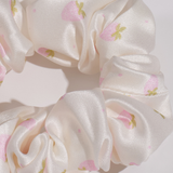 Strawberry Silk Crystal Pink Strawberry Scrunchie