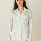 Lily of the Valley Series Silk Long Pyjama Set