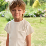 NUDE Collection Kids' Knit Short-Sleeve Long Pants Set