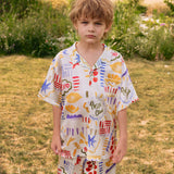Pasta Club Kids' Silk Vacation Short Set