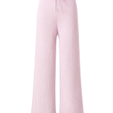 CloudKnit Silk-Cashmere Pointelle Wide-Leg Trousers