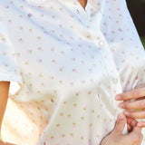 Strawberry Series Silk Short-Sleeve Top & Shorts Set