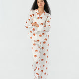Maria Farrar Series Croissant Crystal Silk Lounge Set