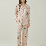 Boba Tea Cream Silk Pyjama Set