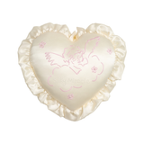 Lovers Series Silk Pearl Heart Cushion