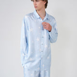 Star Printed Men's Silk Shirt