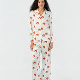 Maria Farrar Series Croissant Crystal Silk Lounge Set