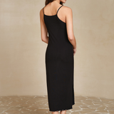 NUDE Black Slip Dress