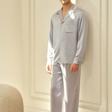 Men's Classic Silk Long Sleeve Pyjama Set