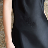 Pearl Collection Lace Backless Silk Slip Dress