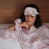 A Couple in the Sun Series Silk Embroidered Eye Mask