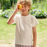 NUDE Collection Kids' Knit Short-Sleeve Long Pants Set