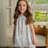 Cruise Collection Kids' Striped Silk Smocked Dress and Shorts Set
