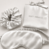 Pearl Silk Eye Mask & Scrunchie Gift Set