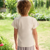 NUDE Collection Kids' Knit Short-Sleeve Long Pants Set