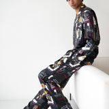 SILKY MIRACLE X BASQUIAT Melting Point Pyjama Shirt