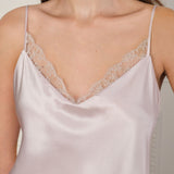 Oriental Series Silk Lace Strapless Top