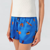 Maria Farrar Series Crystal Dessert Silk Shorts