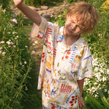 Pasta Club Kids' Silk Vacation Short Set