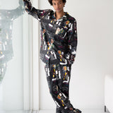 SILKY MIRACLE X BASQUIAT Melting Point Pyjama Shirt