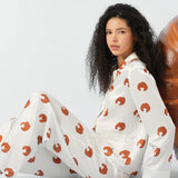 Maria Farrar Series Croissant Crystal Silk Lounge Set