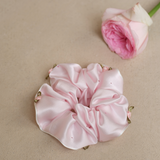 London Rose Rose Silk Hair Scrunchie