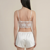 Pearl Series Lace Silk Sleep Shorts