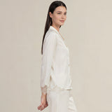 Pearl Series Lace Silk Long Set