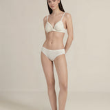 NUDE Series Pointelle Polka Dot Knit Bra