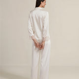 Pearl Series Lace Silk Long Set