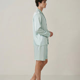 MIRACLE Collection Men's Silk Long-Sleeve Shorts Set