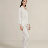 Pearl Series Lace Silk Long Set
