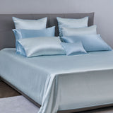 Water Blue Silk Bed Set