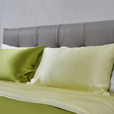 Lime Green Silk Bed Set