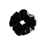 Renaissance Collection Black Lace Velvet Srunchie