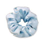Ice Blue Silk Scrunchie