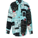 SILKY MIRACLE X BASQUIAT “Equals Pi” Oversized Shirt