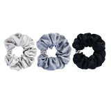 Flame Collection Diamond Studded Scrunchies Set