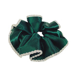 Emerald Green Silk Scrunchie