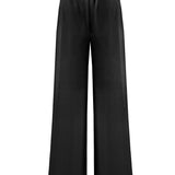 Black Silk Pyjama Trousers