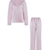 Dusty Nude Pink Silk Pyjama Set