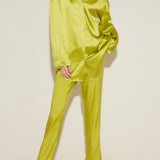 Lime Silk Pyjama Set
