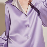 Lilac Silk Pyjama Set