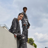 SILKY MIRACLE X BASQUIAT “Beat Bop” Print Silk Pyjama Set