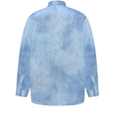 Men's Denim Blue Silk Pyjama Set