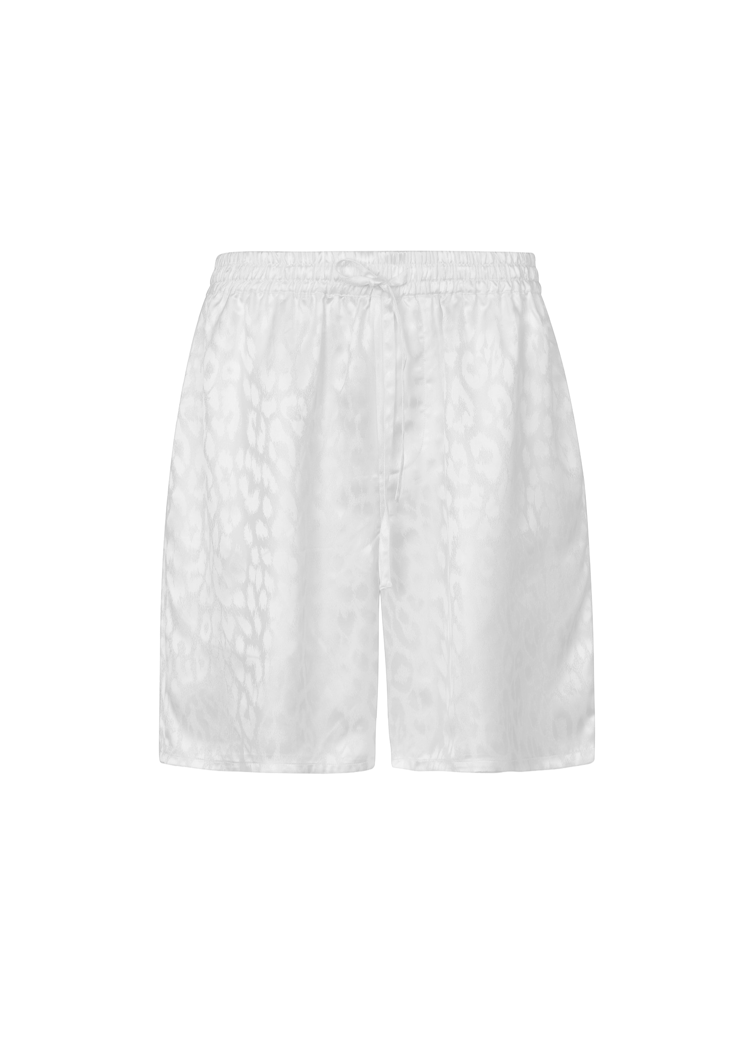 White Leopard-Print Men's Shorts